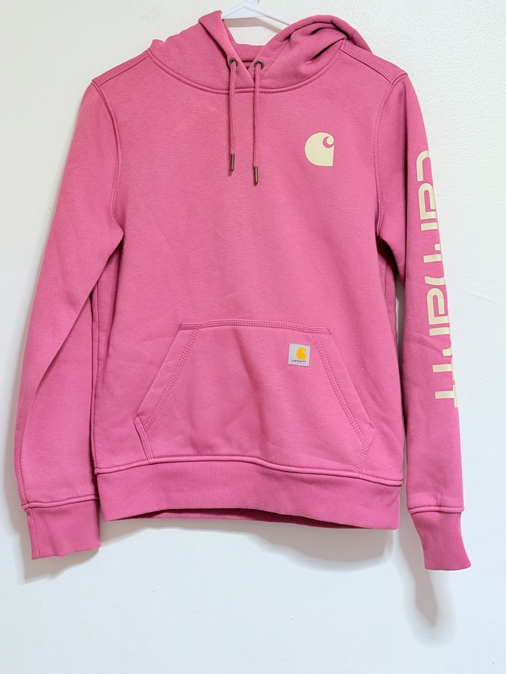 Carhartt WIP Pink Logo Hoodie X-Small 0-2